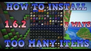 How to install Too Many Items Mod for Minecraft 162  2 Ways [upl. by Aisset108]