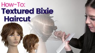 Textured Bixie Haircut with Ellen Devine [upl. by Hsetih]