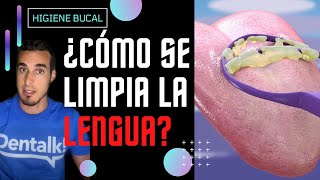 🟢Cepillado de LENGUA👅  ¿Cómo se hace shorts [upl. by Eisor]