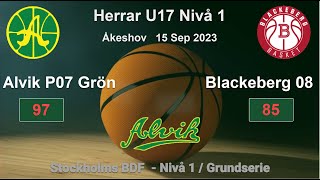 U17 Alvik Basket P07  Blackeberg08 9785 [upl. by Savdeep]