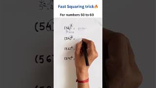 How to square numbers fast🔥squaretrickvedicmathsmathtricksshortvideo [upl. by Ziegler]