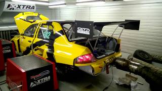 Xtra EVO mapping Emtron KV8 ECU on Dynapack dyno [upl. by Anirec]