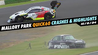 Mallory Park CrashesHighlights Quick60 Challenge ft Hillclimb Monsters 10824 [upl. by Jobe]