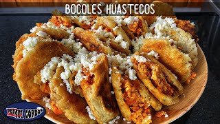 Bocoles huastecos de huevo con chorizo también les dicen gorditas PorqueGordos [upl. by Huntley]