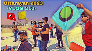 Uttarayan 2023  Kite festival Ahmedabad city Part 1 Vlog [upl. by Remo]