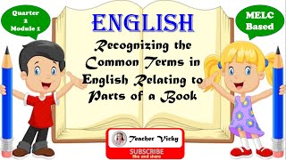 PARTS OF A BOOK  Recognizing the Common Terms in English Relating to Parts of a Book [upl. by Fatima212]