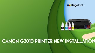 CANON G3010 printer New installation [upl. by Anirtep31]