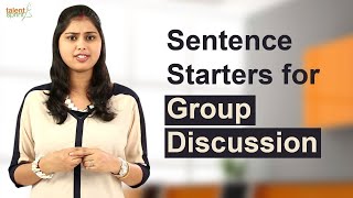 Sentence starters for Group Discussion  Group Discussion Tips  TalentSprint [upl. by Leipzig]