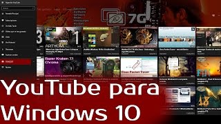 YouTube para Windows 10 La mejor aplicación Descarga y reproducción de vídeo [upl. by Adli]