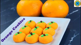 Mandarin Orange Cookies  CNY cookies  Orange Cookies  CNY recipes  Quick amp Tasty Kitchen [upl. by Yelyk290]