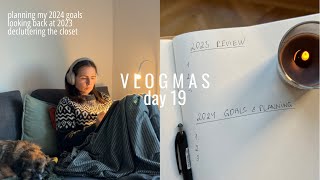 VLOGMAS Day 19 I planning and goal setting for 2024 [upl. by Ayanad]