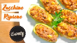 Zucchine Ripiene di Carne al Forno Ricetta Veloce [upl. by Wehtta]