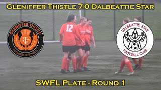 GOALS Gleniffer Thistle 70 Dalbeattie Star  SWFL Plate Round 1  210124 [upl. by Bixler]