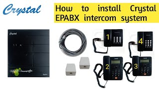 Crystal EPABX intercom installation  intercom connection in hindi  krivitech [upl. by Grenville]