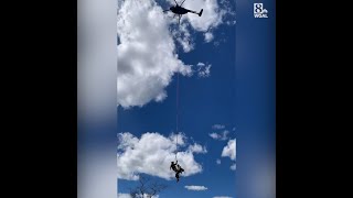 82nd Airborne paratroopers blown off course in training exercise land in trees at Gettysburg [upl. by Randall256]