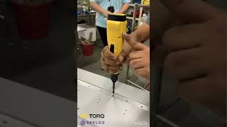 Install helicoil with industrial cordless amp corded screwdriver [upl. by Querida604]