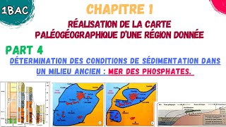 1BAC SVT  Réalisation de la carte paléogéographique  part 4 sédimentation Au Mer des phosphates [upl. by Aiykan]