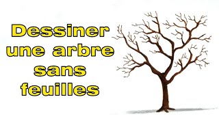 Comment dessiner un arbre sans feuille dautomne [upl. by Amesari429]