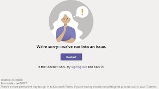 How To Fix CAA90019 Microsoft Teams Error Windows [upl. by Weintrob]