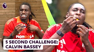 HOW DID HE FIT 22 🤣 Hilarious Forfeits With Calvin Bassey  5second Rule [upl. by Yahc746]