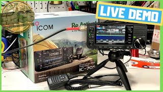 ICOM IC705 Ham Radio  Features and Modes Demonstration HF Digital DSTAR VHFUHF  Livestream [upl. by Arikaahs946]