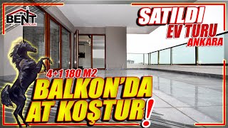 satıldı BALKONDA AT KOŞTUR 180M2  ANKARA SATILIK DAİRE  EV TURU [upl. by Ijat]