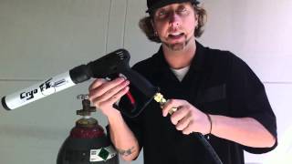 How to setup Cryo Gun Co2 Jet from CryoFX [upl. by Twedy91]