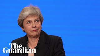 Theresa May jokes about BBC show Bodyguard It wasnt like that in my day [upl. by Ynnej445]