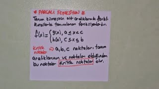 26FONKSİYONLAR ●PARÇALI FONKSİYON TANIMI fonksiyonlar fonksiyonlar [upl. by Hax]