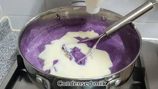 Ube Halaya  Pure ube halaya Ube halaya recipe  Easy Recipe  Homemade ube halaya by Estella [upl. by Killie]