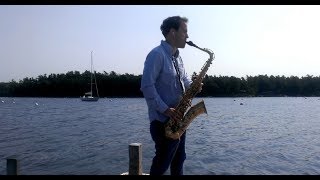 Sittin On The Dock Of The Bay Saxophone Cover Filmed in Beautiful Acadia National Park [upl. by Ephram327]