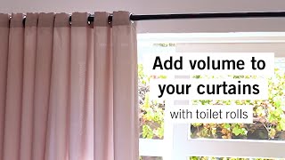 Add volume to your curtains with toilet rolls [upl. by Eiboh512]