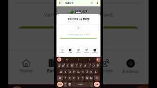 SEED Verify Code  9 CEX vs DEX  SEEDS New Video Code  Seed Code  Seed Video Code [upl. by Aenitsirhc]