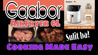 GAABOR New AirFryer 6L and Touchscreen  Cooking Made Easy  Sulit Ba [upl. by Meris]