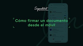 Cómo firmar un documento desde el móvil [upl. by Jocelin]