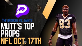 NFL PrizePicks Week 7  3 Best Player Props For Thursday Night Football  Broncos vs Saints [upl. by Navarro8]