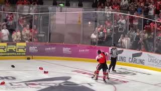 Fight at Sheffield Steelers V Nottingham Panthers [upl. by Thurlow]