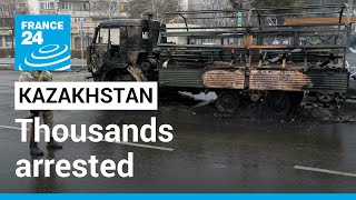 Thousands arrested after Kazakhstan unrest • FRANCE 24 English [upl. by Gnos]