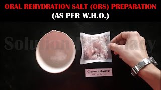 How to Prepare ORS Oral Rehydration Salt As Per WHO Formula For Pharmacy Practical HINDI [upl. by Toddie]