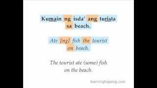 Learn Tagalog 17  Ang phrases Ng phrases and Sa phrases [upl. by Merrell]