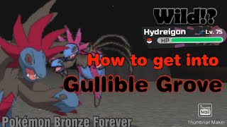 How to get into Gullible Grove in Bronze Forever Pokémon Brick Bronze [upl. by Mairem]