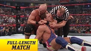 FULLLENGTH MATCH  Raw  Kurt Angle vs Steve Austin  WWE Championship Match [upl. by Marino357]