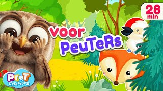 Dieren Verstopt 25 Woordjes Leren amp Zingen met Pretlettertjes  Voor Peuters [upl. by Hildagarde]