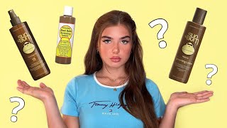 SUN BUM BROWNING LOTION  TANNING OIL REVIEW ☀️  THE BEST TANNING OIL TO GET A NATURAL TAN FAST [upl. by Enelav]