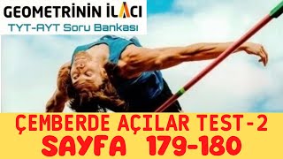 Geometrinin İlacı Çemberde Açı TEST2 SAYFA 179180 [upl. by Ocir]