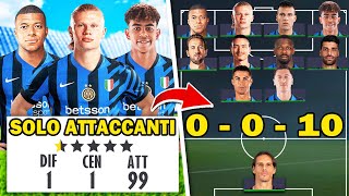 VINCERE LA CHAMPIONS LEAGUE CON 11 ATTACCANTI IN CAMPO CARRIERA IMPOSSIBILE [upl. by Javed]