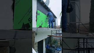 parte11 colocando hoja exterior usg securock densglass tablaroca [upl. by Lehmann]