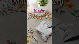 Oxidised Jewellery set meesho shorts youtubeshorts unboxing video [upl. by Suaeddaht116]