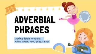 Adverbial PhrasesAdverb in EnglishEnglish Grammar learningEducational short videoScience GK [upl. by Bakemeier]