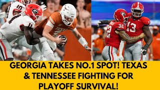 Georgia Takes Over No1 Texas amp Tennessee in Playoff Chaos [upl. by Sauer740]